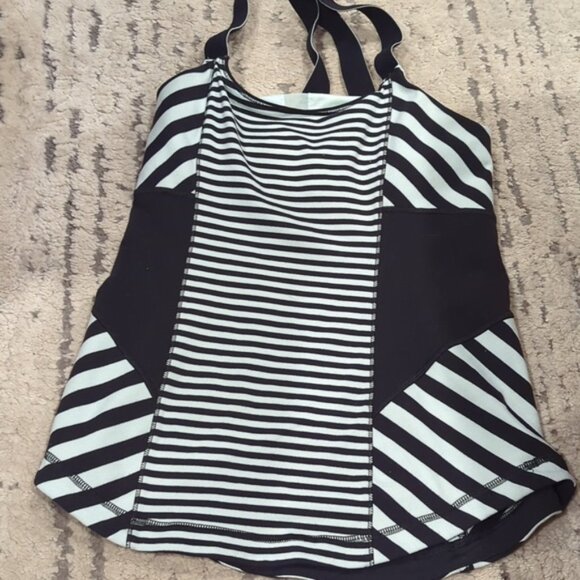 Lululemon Work It Out Tank Black & Mint - Picture 10 of 10